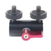 NovelGoal Magic Arm Mount Bracket Adapter Tripod Holder 1/4 Inch Screw with Dual Ball Head for OS-MO 360/Hero 13 and Hero All Series Sport Action Camera (Red,knob L83mm) view 4