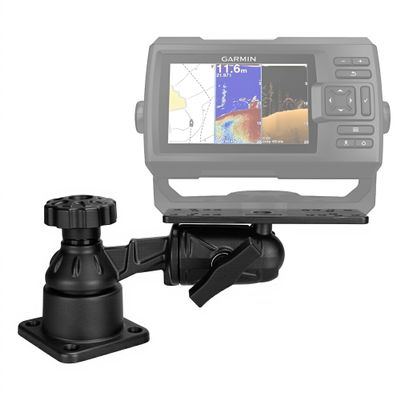 VINmounts All Aluminum Horizontal 7.32" Swing Arm Fish Finder Mount for Fishfinders and Chartplotters, Compatible with Garmin, Lowrance, Humminbird and More Depth Finders