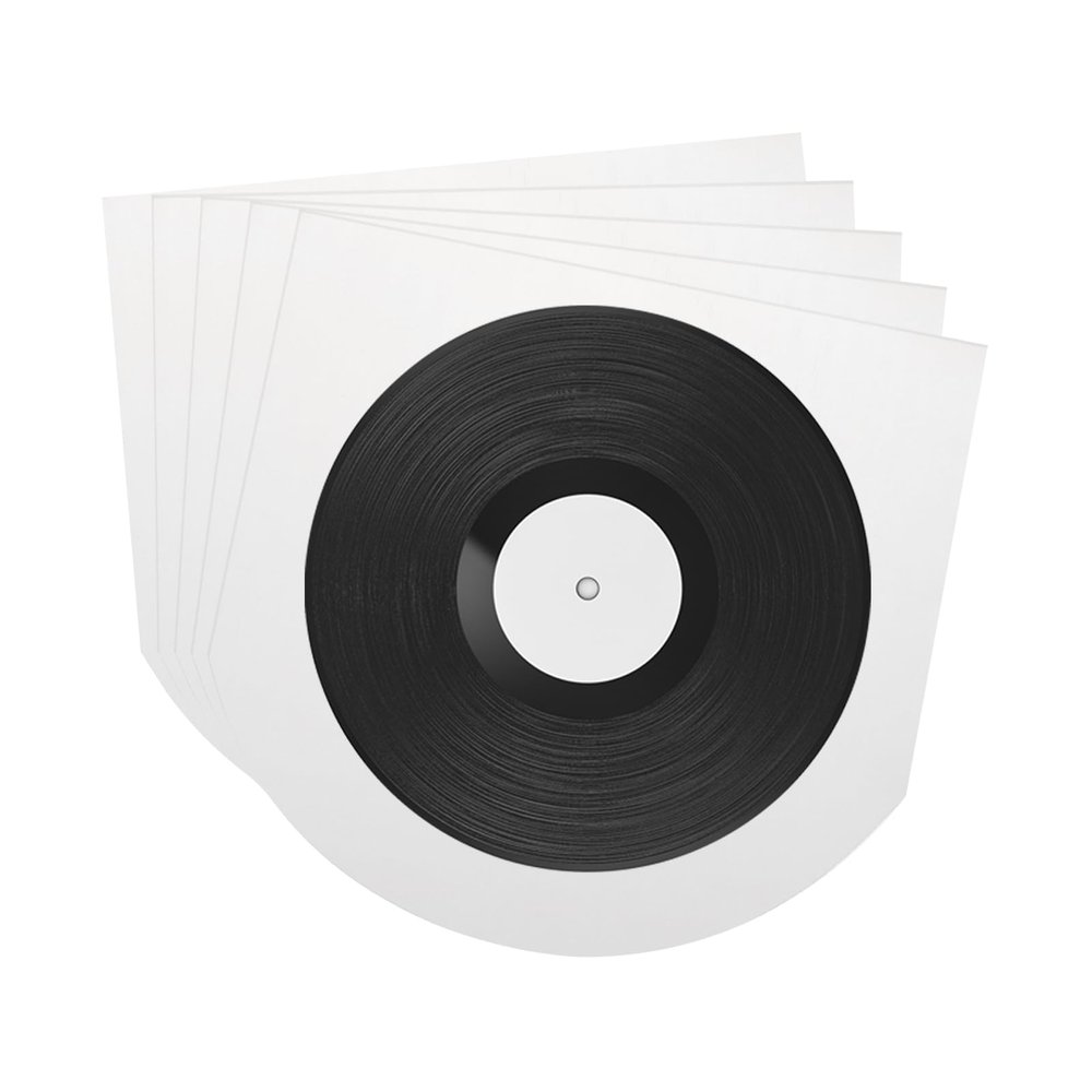 MECCANIXITY 50 Pcs Vinyl Outer Sleeves, Clear Vinyl Record Sleeves 7" x 7" Vinyl Record Protector Covers for 7" Single LP Storage Collections
