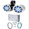 Audiosavings Bundle: Kicker 51KM604WL Marine Speakers with Rockville DMAC65B Speaker Enclosure, RMWK4 Marine Amplifier Wire Kit, RXM-T1 Marine Amplifier (4 Items) view 1