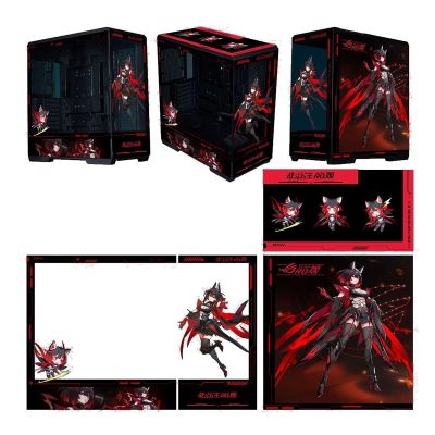 Computer Cases, Mid-Tower PC Gaming Case ATX/M-ATX/ITX - Front I/O TPYE-C Port - Tempered Glass- 10 Fan Installation Position - Water Cooling Installation Ready