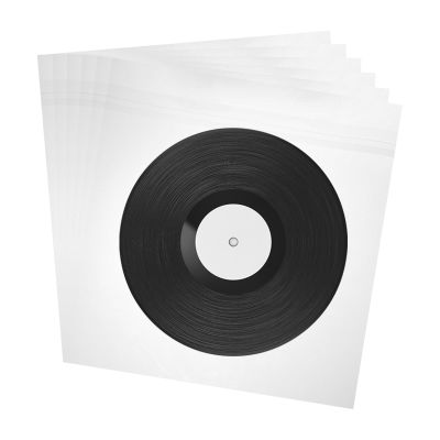 MECCANIXITY 50 Pcs Vinyl Outer Sleeves, Clear Vinyl Record Sleeves 14.2" x 12.6" Vinyl Record Protector Covers for 12" Single LP Storage Collections
