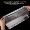 MECCANIXITY 50 Pcs Vinyl Outer Sleeves, Clear Vinyl Record Sleeves 14.2" x 12.6" Vinyl Record Protector Covers for 12" Single LP Storage Collections view 4