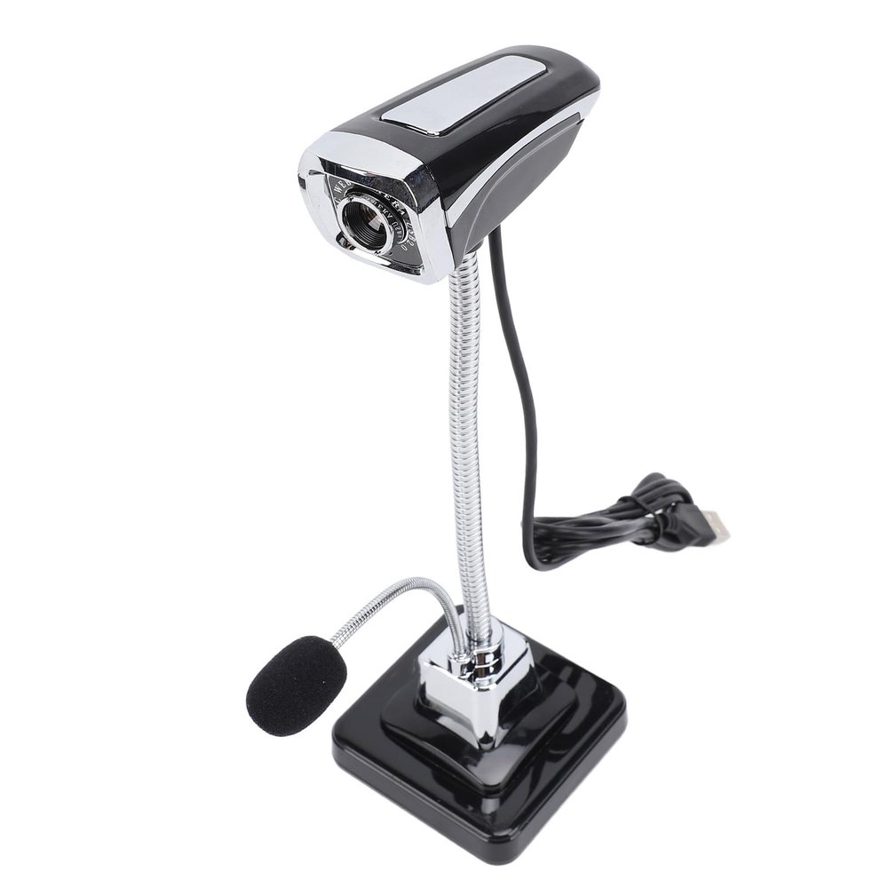 640 x 480 Pixels Webcam with Microphone, USB Computer Web Camera, 360 Degree Adjustable Focusing Computer Camera with Noise Concealing Mic, for Laptop PC
