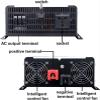 Pure Sine Wave Power Inverter 5000W,6000W,8000W,10000W,12000W Power Inverter,12V/24V/48V/60V/72V/96V Dc to 110V-130V /220V-240V Ac Converter,with LCD Display,Ac Power Outlets,for Home,Rv(6000W,72Vto22 view 4