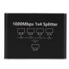 Gigabit Ethernet Switch 4 Port 1000Mbps, High Speed LAN Network Splitter for Cat6 Cat7 Cat8 Cables - Compact Home Office Internet Network Extender (4-Port) view 1
