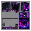 Computer Cases, Mid-Tower PC Gaming Case ATX/M-ATX/ITX - Front I/O TPYE-C Port - Tempered Glass- 10 Fan Installation Position - Water Cooling Installation Ready view 1