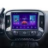 Gearzbtor 13.1" 8Core 8+128G Car Radio for Chevy Silverado GMC Sierra 2014-2018,5Ghz WiFi Android 13 2K Screen Radio Wireless CarPlay Android Auto BT DSP 48EQ Backup Camera Mic,Black view 1