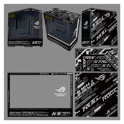 Computer Cases, Mid-Tower PC Gaming Case ATX/M-ATX/ITX - Front I/O TPYE-C Port - Tempered Glass- 10 Fan Installation Position - Water Cooling Installation Ready