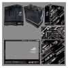 Computer Cases, Mid-Tower PC Gaming Case ATX/M-ATX/ITX - Front I/O TPYE-C Port - Tempered Glass- 10 Fan Installation Position - Water Cooling Installation Ready view 1