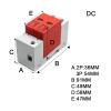 BSXYLVA Surge Protector 4P Power Supply Lightning Protector Household 2P 3P DC 500V Lightning Arrester Surge Switch Photovoltaic(ACSP4P-40) view 2