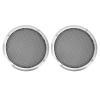 2PCS 169mm Metal Mesh Round Speaker Grill Cover, Universal Speaker Grills Decorative for DIY Speaker and Car Speaker, Replacement Car Speaker Grill Cover Guard (Silver) view 1