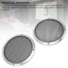2PCS 169mm Metal Mesh Round Speaker Grill Cover, Universal Speaker Grills Decorative for DIY Speaker and Car Speaker, Replacement Car Speaker Grill Cover Guard (Silver) view 2