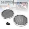 2PCS 169mm Metal Mesh Round Speaker Grill Cover, Universal Speaker Grills Decorative for DIY Speaker and Car Speaker, Replacement Car Speaker Grill Cover Guard (Silver) view 3