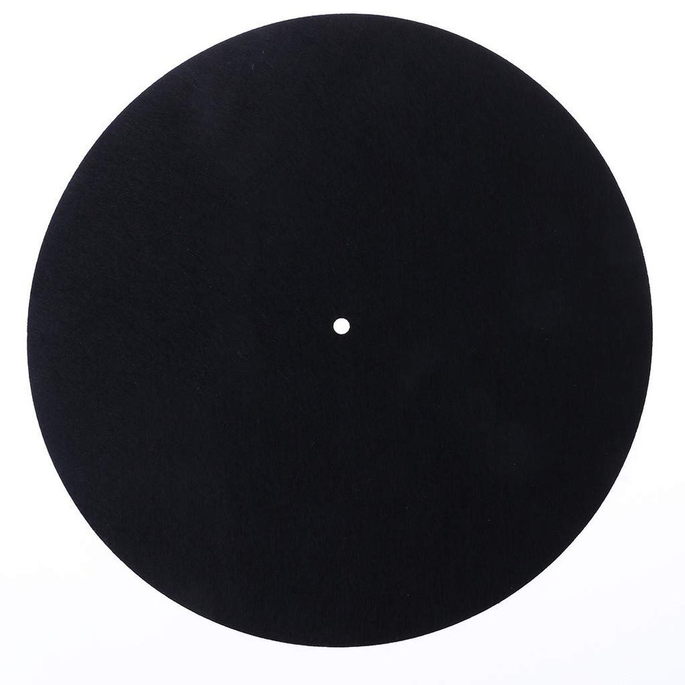 Black 3mm Thickness Turntable Mat for Record Player Cushions Mat Professional Felt Turntable Mat Accessories