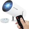 HY300 Plus HD Projector portatil 4K 1280x720P Android 11 Wifi6 LED Video Home Theater Cinema Phone mini Proyector Movie (HY300 Plus white) view 1