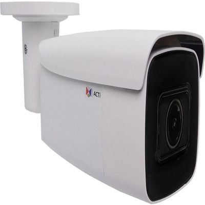 ACTi A422 4MP Deep Learning AI Zoom Bullet Camera, Extreme WDR, SLLS, 5X Optical Zoom, f2.7-13.5mm/F1.6, H.265/H.264, 3D DNR, Audio, MicroSD/MicroSDHC/MicroSDXC, PoE/DC12V, IP68, IK10, DI/DO