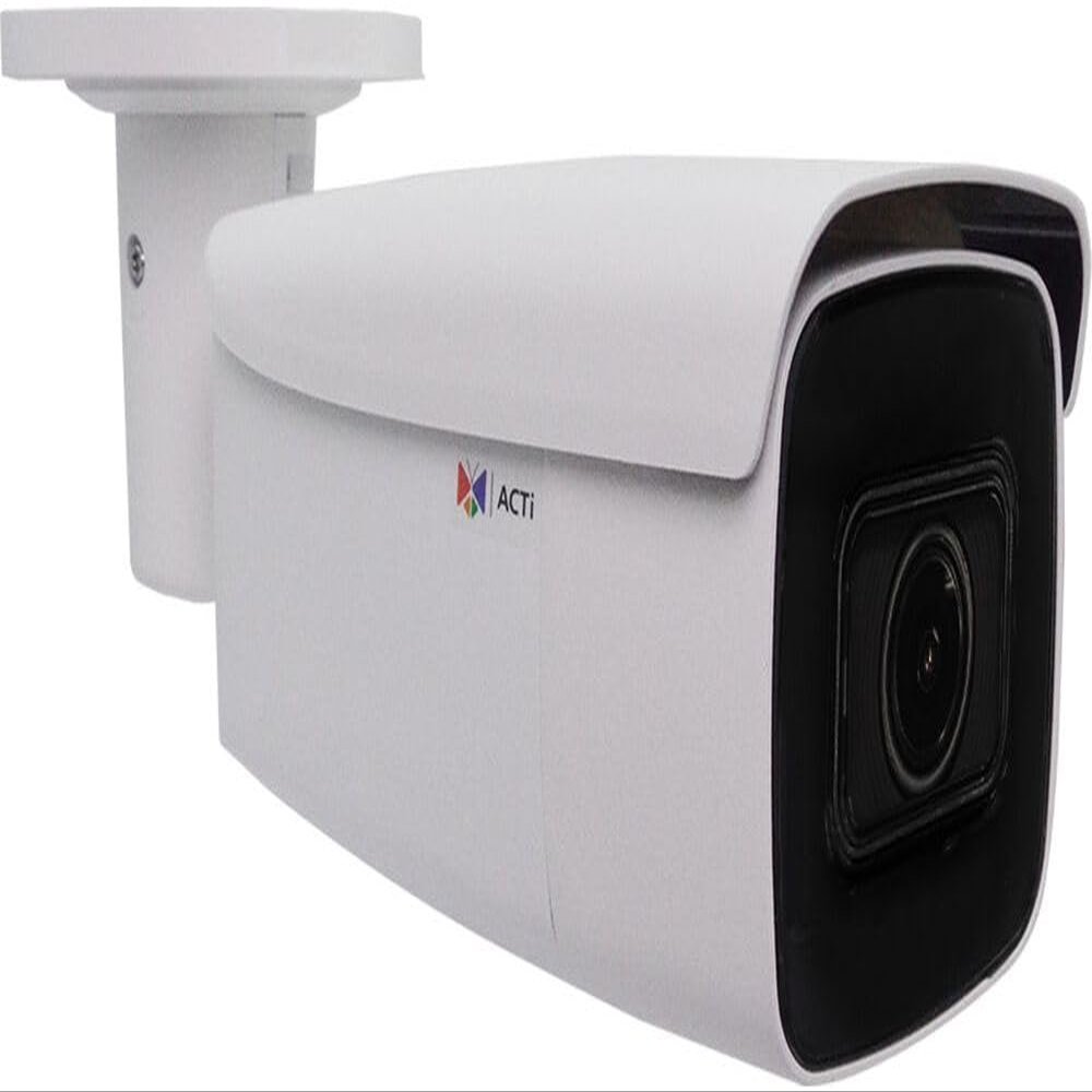ACTi A422 4MP Deep Learning AI Zoom Bullet Camera, Extreme WDR, SLLS, 5X Optical Zoom, f2.7-13.5mm/F1.6, H.265/H.264, 3D DNR, Audio, MicroSD/MicroSDHC/MicroSDXC, PoE/DC12V, IP68, IK10, DI/DO