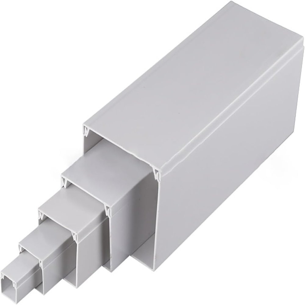 Cable Cover 2*1m Cable Duct,Cable Duct Kit,Wall-Mounted TV Cable Cover,Flexible Cable Channel Protector,Wall-Mounted Cable Cover,Can Be Painted,For Office,Ceiling,Corner,Floor,Wall-12*12mm