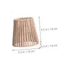 Levemolo 2pcs Hand-woven Lampshade Light Shade for Home Decor Cozy Woven Pendant Light Fixture Natural Rope Design for Restaurants Cafes and Living Spaces view 4