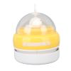KIMISS Portable Rechargeable Desktop Vacuum Cleaner, Cordless Mini Table Dust Sweeper with Night Light, Effective USB Charging Desk Cleaner for Pencil Eraser Shavings (Yellow) view 3