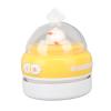 KIMISS Portable Rechargeable Desktop Vacuum Cleaner, Cordless Mini Table Dust Sweeper with Night Light, Effective USB Charging Desk Cleaner for Pencil Eraser Shavings (Yellow) view 4