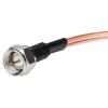 15CM F Type Coax Cable Splitter, F Male to F Dual Female Cable 50 Ohm for Cable Connection view 3