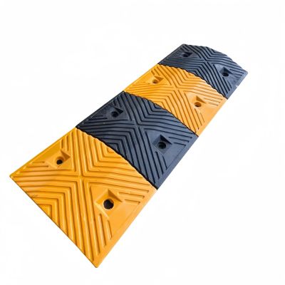 Rubber Speed Bump, Channel Speed Bump, Traffic Speed Bump, Rubber Speed Bump Driveway Modular for Traffic Driveway Road Asphalt Concrete Garage Macadam Road(100 * 30 * 4cm)