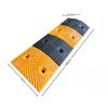 Rubber Speed Bump, Channel Speed Bump, Traffic Speed Bump, Rubber Speed Bump Driveway Modular for Traffic Driveway Road Asphalt Concrete Garage Macadam Road(100 * 30 * 4cm) view 2