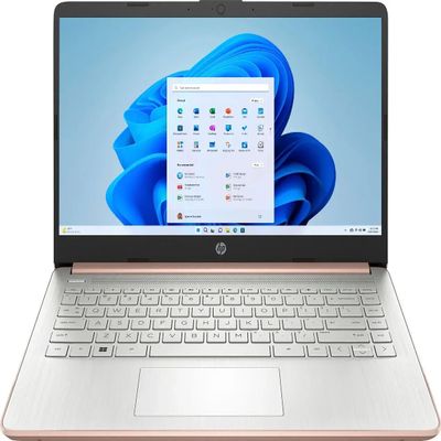 HP 14-dq000 2024 Business Laptop 14" WXGA HD 4-Core Intel Celeron N4120 16GB DDR4 128GB SSD Intel UHD Graphics Wi-Fi 5 Win11 Home w/ONT 32GB USB