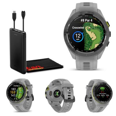 Garmin Approach S70 42MM Fitness Tracker Watch, Golf GPS Premium Smartwatch for Men, 1.2" Touchscreen AMOLED Display and 42000 Preloaded Courses - Gray - Garmin Watches for Men