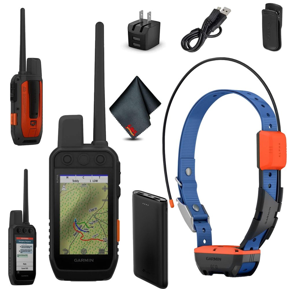 Garmin Alpha 300i Handheld Advanced Dog Tracker & Training System with inReach Technology Bundle with Garmin Alpha T20 Tracking Collar for Dogs with GPS and Charger