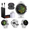 Garmin Approach S70 42MM White- GPS Golf Smartwatch for Men, Lightweight Touchscreen AMOLED Display and Preloaded Courses Bundle with Wireless Earbuds & More view 1