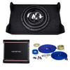 Memphis Audio PRXSE10S2 PR Shallow Single 10 Loaded Enclosure with Memphis 600W Mono Amplifier and Wiring Kit view 1