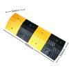 Rubber Speed Bump, Rubber Heavy Duty Speed Bump, 22046 Lb Load Speed Bump, Channel Cable Protected Ramp for Garage Macadam Road Asphalt Concrete view 2