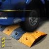 Rubber Speed Bump, Rubber Heavy Duty Speed Bump, 22046 Lb Load Speed Bump, Channel Cable Protected Ramp for Garage Macadam Road Asphalt Concrete view 4