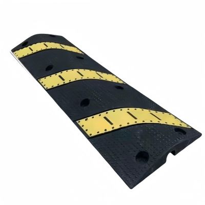 Rubber Speed Bump, Channel Speed Bump, Modular Speed Bump Rated at 22000 Lb Load Capacity, Garage Speed Bump for Asphalt Concrete Macadam Driveway(B)