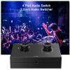 1x4/4x1 3.5mm Audio Switcher, Plug and Play Replacement, 4 Port Audio Bi-Directional Switcher view 4