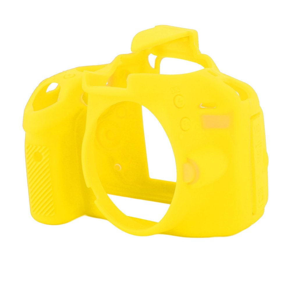 ASHATA Soft Silicone Camera Case for D3200 D3100, Shock Proof Anti Slip Camera Cover for D3100 D3200 (Yellow)