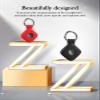 Case for Tile by Life360 Mate (2024) Bluetooth Tracker,Soft Protective,Shockproof, BOVUGAC Silicone Case Cover with Keychain-Black+Red view 3