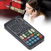 Voice Changer Set, 5V I9 Multifunction Voice Changer Set Portable Recording Sound Card with 8 Built in Sound Effects for Game Anchor Recording Computer Use (English view 3