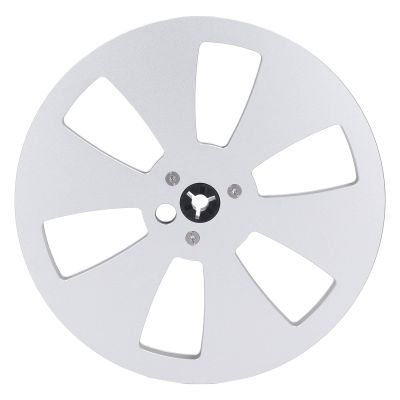 1/4 7inch Sound Tape Empty Reel, 3 Hole Open Reel Sound Tape Empty Reel, Thin and Light, Repair or Replace Tape Recorder, Suitable 7in Diameter, for TEAC, Studer (Silver)