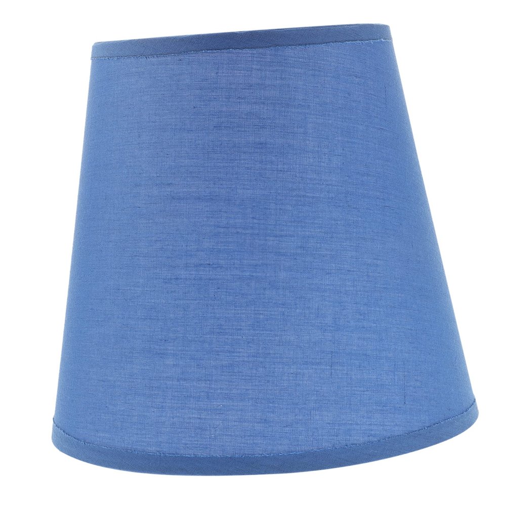 QUMIIRITY Decorative Drum Shape Fabric Lampshade Soft Light Cover for Table and Floor Lamps Compatible for Home Office Hotel Light Blue