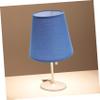 QUMIIRITY Decorative Drum Shape Fabric Lampshade Soft Light Cover for Table and Floor Lamps Compatible for Home Office Hotel Light Blue view 2