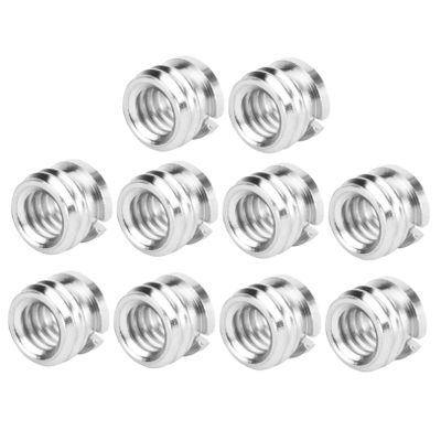 QUMIIRITY 10pcs Tripod Screw Adapter Conversion Nut for DSLR Cameras Monopods and Tripods for Standard Thread Mounting