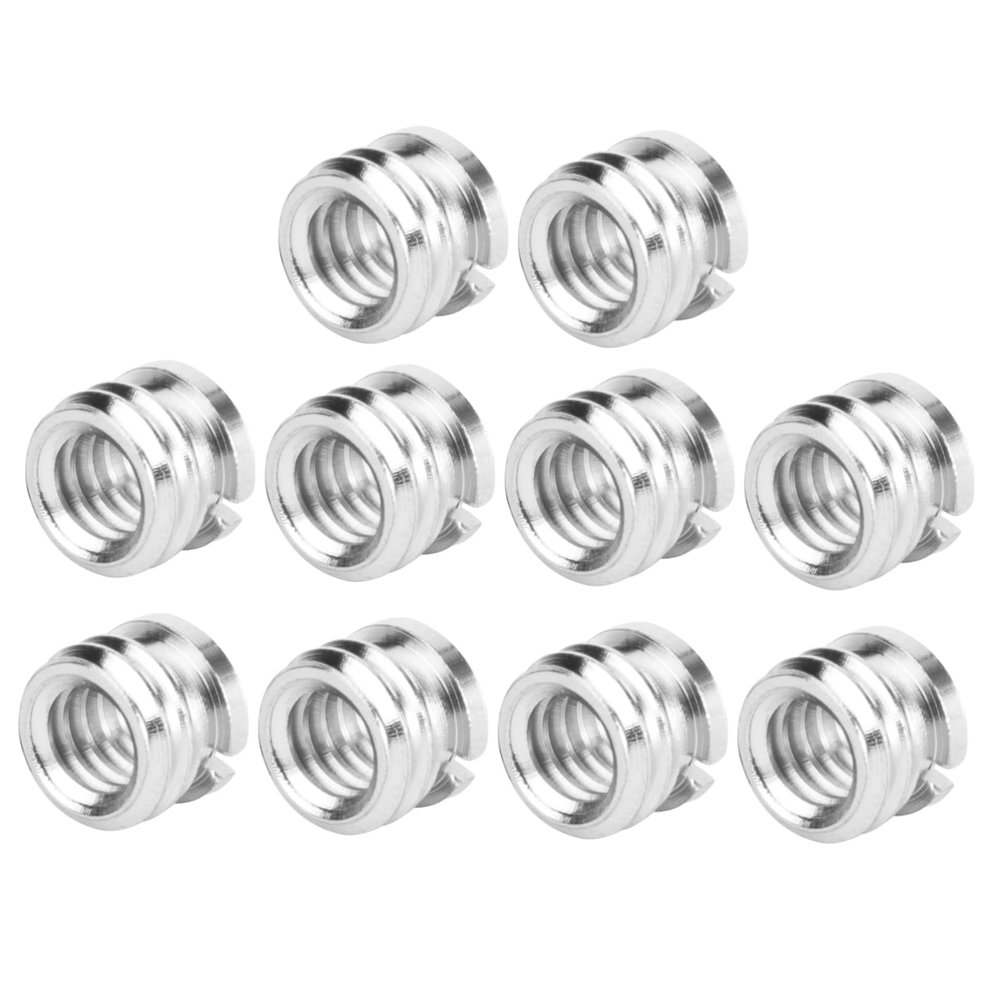 QUMIIRITY 10pcs Tripod Screw Adapter Conversion Nut for DSLR Cameras Monopods and Tripods for Standard Thread Mounting