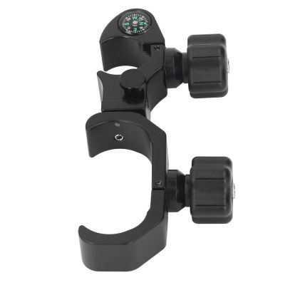 Fafeicy Aluminum Alloy Data Collector Bracket Mount Portable RTK Pole Clamp