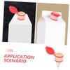Milk Bottle Pourer with Lid, ABS Silicone Extension Spout view 4