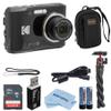 Kodak PIXPRO FZ45 Friendly Zoom 16MP Full HD Digital Camera, Bundle with 32GB Memory Card and Camera Bag, Flexible Tripod, and Card Reader (Black) view 1