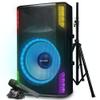 Gemini Sound GSP-L5500PK 15" 2200W Bluetooth PA Speaker with Microphone, Stand, TWS Pairing, LED Party Lights, 3-Channel Mixer  Ideal for DJs, Events, and Parties view 1